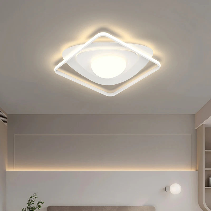 lustre led moderne nordique simple pour éclairage chaud - vue 5 sur 20