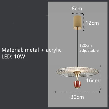 suspension acrylique à LED pour bar et café - vue 10 sur 9