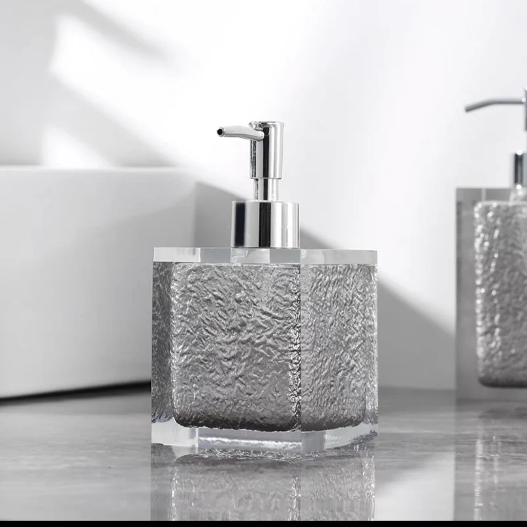 distributeur de désinfectant mains résine rechargeable portable savon lotion - vue 3 sur 16
