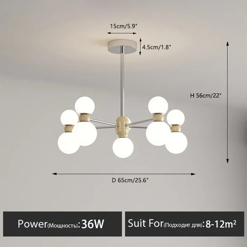 lustre suspendu dimmable pour décoration intérieure moderne - vue 13 sur 15