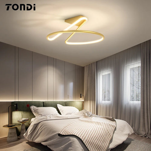 TONDI moderne minimaliste Led lustre pour couloir allée chambre salon plafonnier luminaires