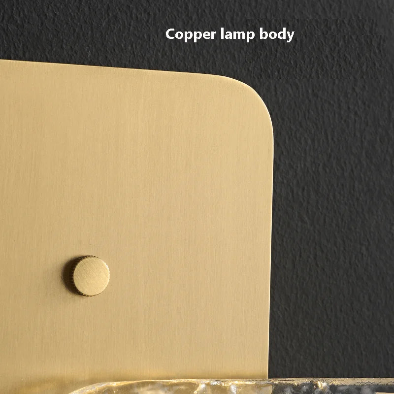 applique murale led cuivre design pour éclairage décoratif moderne - vue 6 sur 9