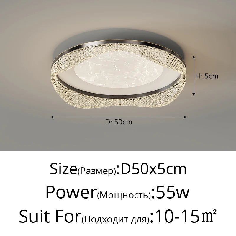plafonnier moderne en laiton design créatif minimaliste pour intérieur