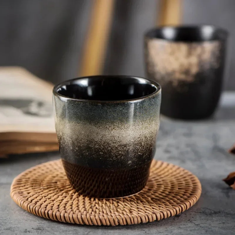Tasse à thé japonaise ceramique style minimaliste epais - vue 5 sur 7