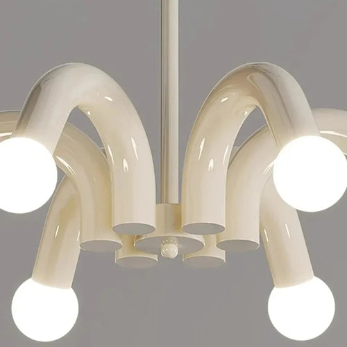 lustre nordique à led style art déco pour décoration élégante - vue 7 sur 9