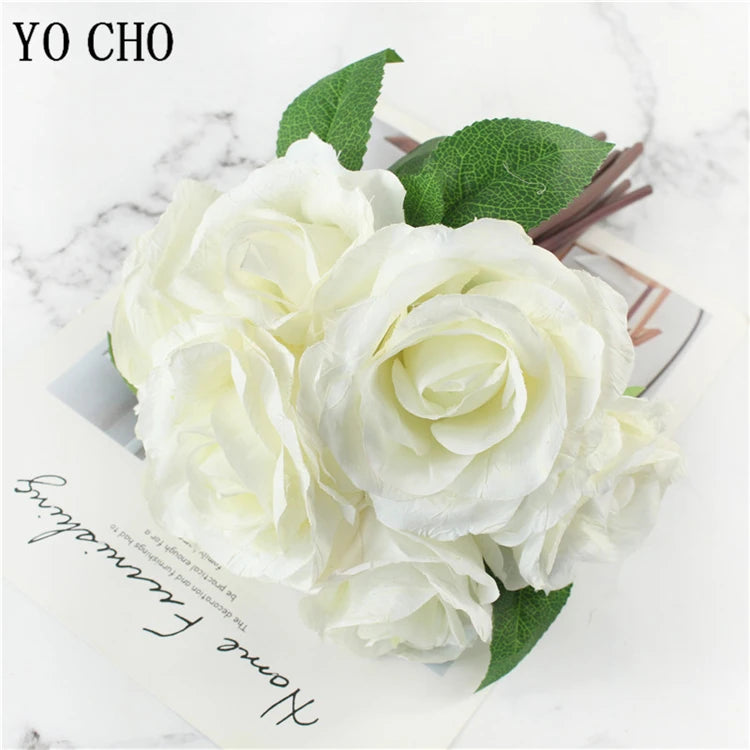 lot de 5 pivoines artificielles pour mariage et décoration intérieure