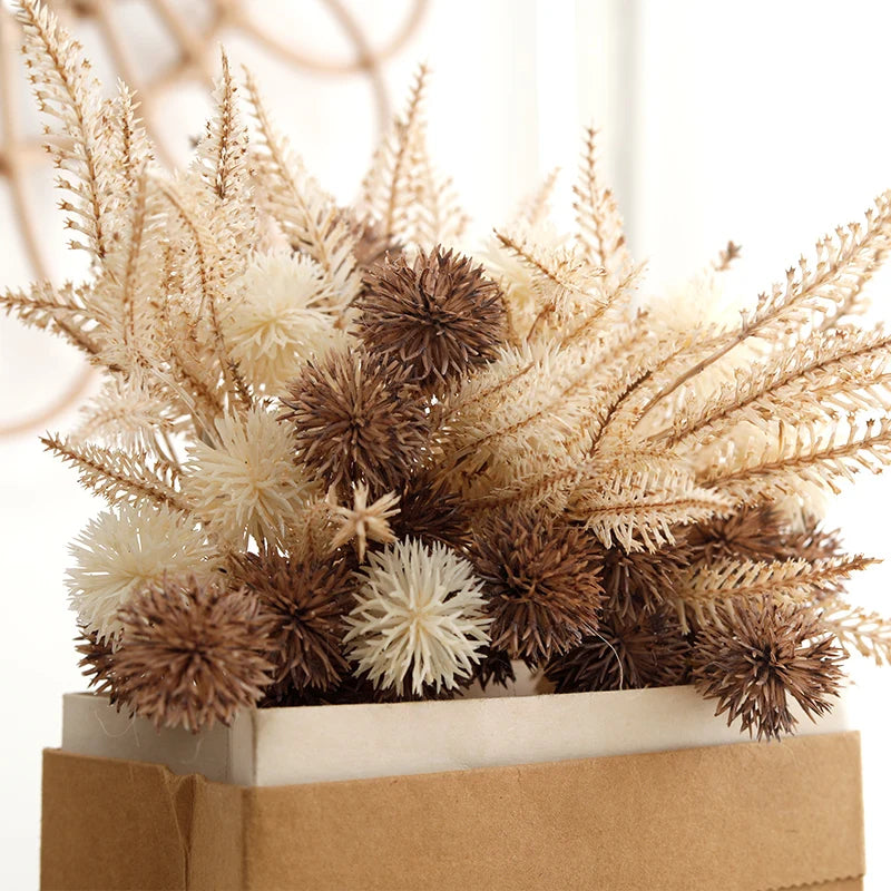 lot de boules de fleurs artificielles pour décoration et bricolage - vue 6 sur 9