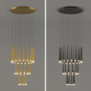 lustre moderne à led pour décoration d'intérieur haut de gamme