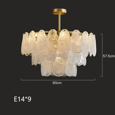 lustre suspendu en verre design nuage créatif moderne - vue 8 sur 18
