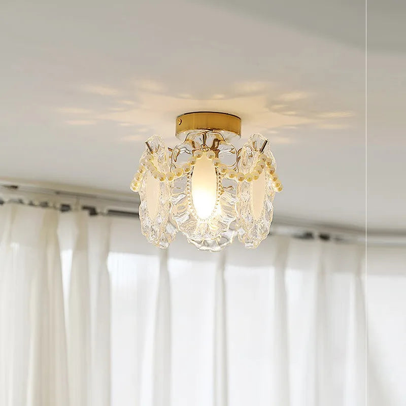 Plafonnier en verre style italien - vue 5 sur 10