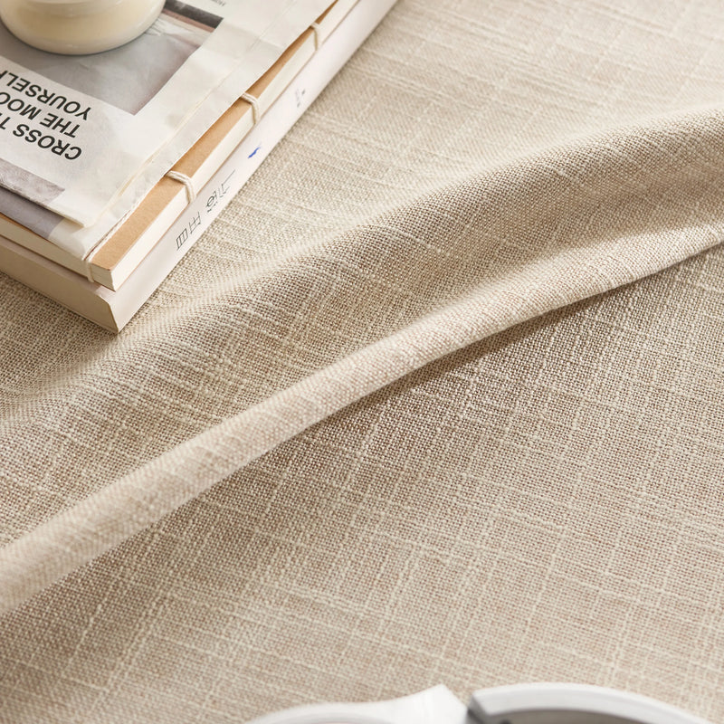 Nappe style japonais uni polyester lavable table élégante