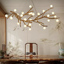 lustre vintage en résine branches d'arbres pour décoration intérieure