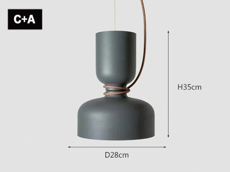 suspension nordique moderne à led pour décoration intérieure créative