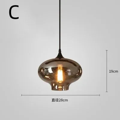 suspension à led en verre design pour décoration intérieure moderne - vue 10 sur 15