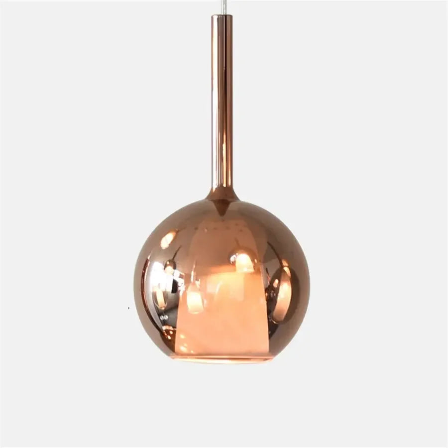 suspension à led penta glo en verre pour décoration intérieure