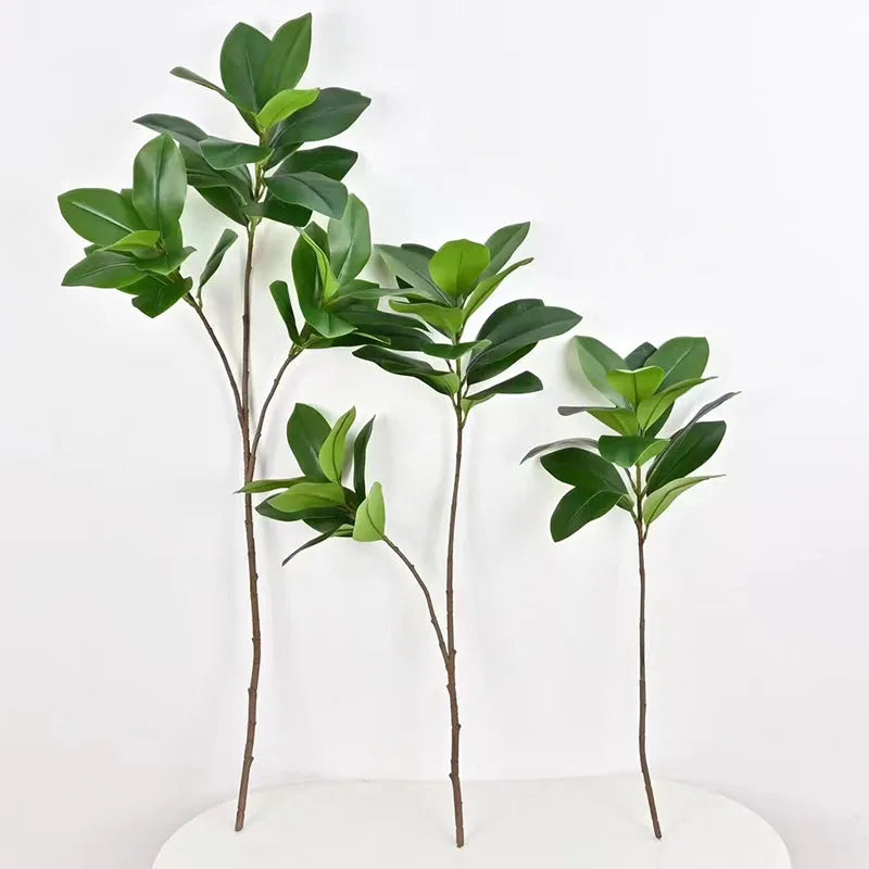 grands ficus artificiels en caoutchouc pour décoration de Noël - vue 6 sur 9