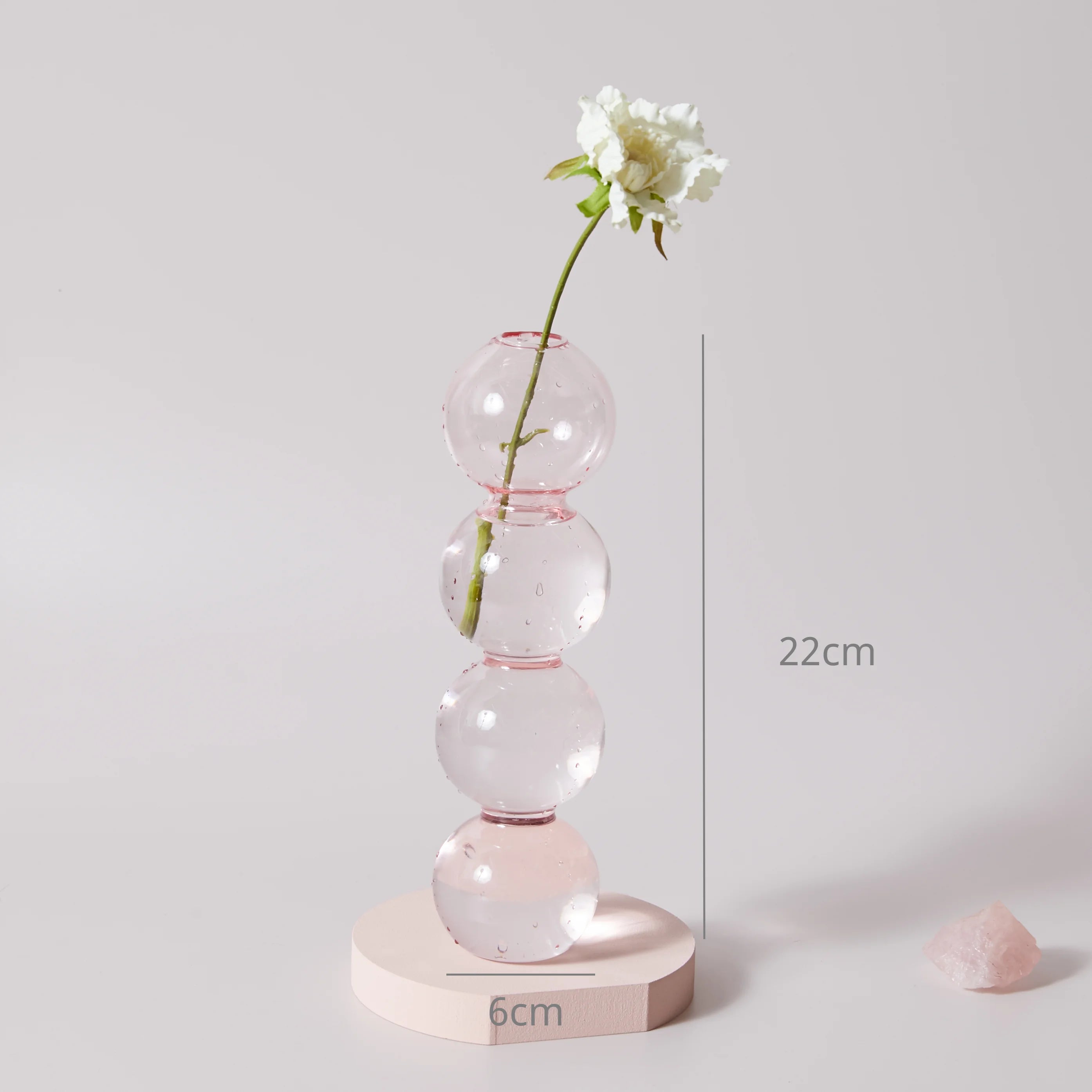 bougeoir en verre conique pour table de mariage et décoration nordique - vue 16 sur 28