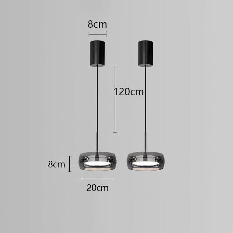 lustre à led pour décoration intérieure moderne et élégante - vue 9 sur 10