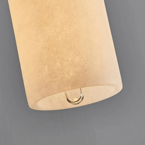 lustre en marbre avec ampoule en cuivre pour éclairage élégant - vue 5 sur 7