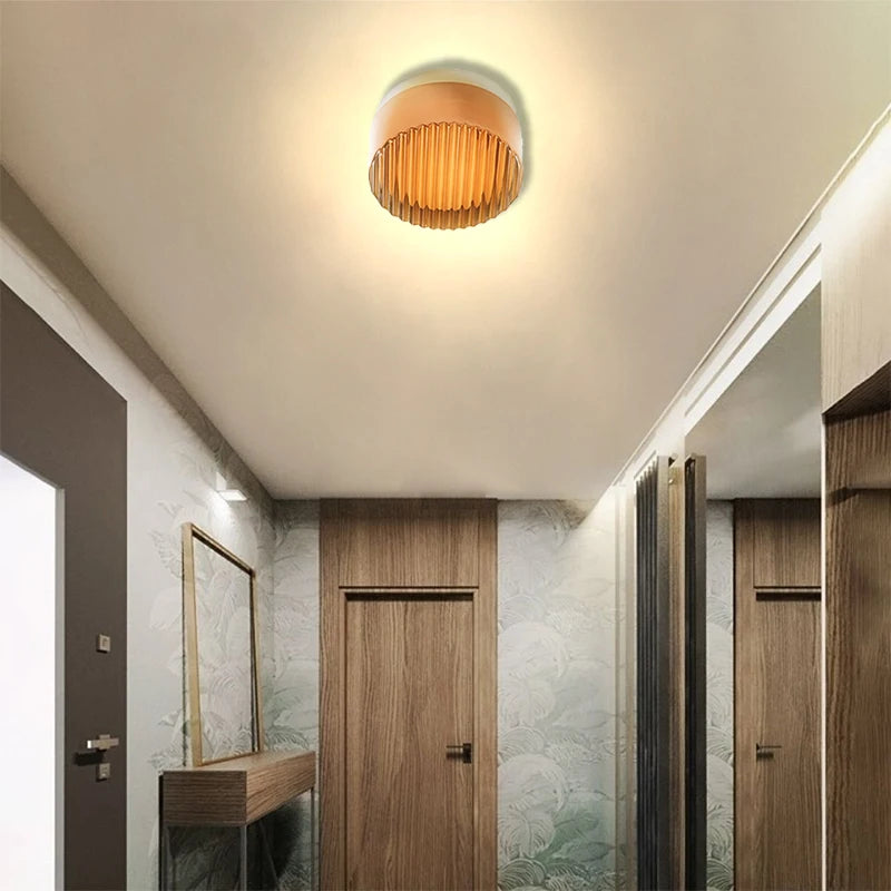 plafonnier led minimaliste en verre style nordique intérieur