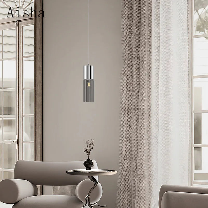 suspension en verre luminaire décoratif pour intérieur moderne - vue 4 sur 10