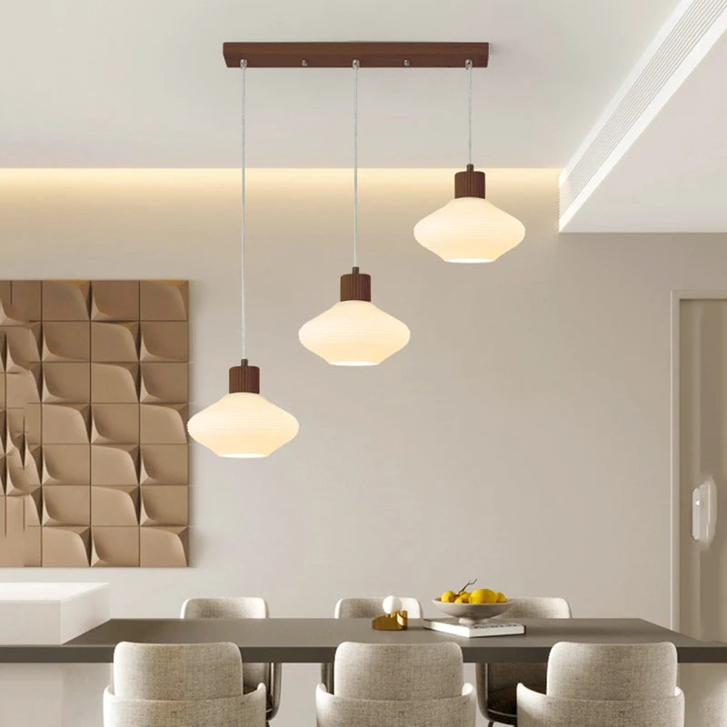lustre nordique moderne en bois pour intérieur élégant - vue 4 sur 10