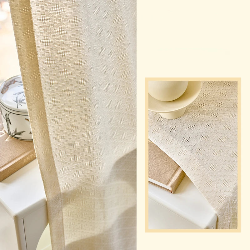 Rideau moderne plissé filtrant lumière salon chambre