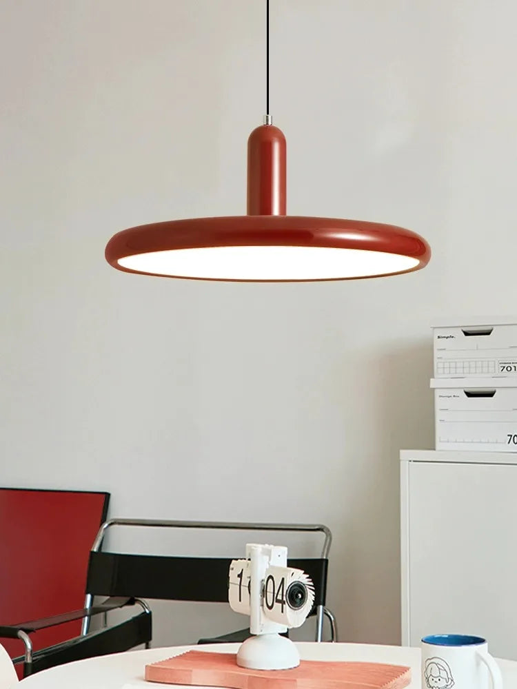 Lustre rétro style ovni vert clair - vue 5 sur 11
