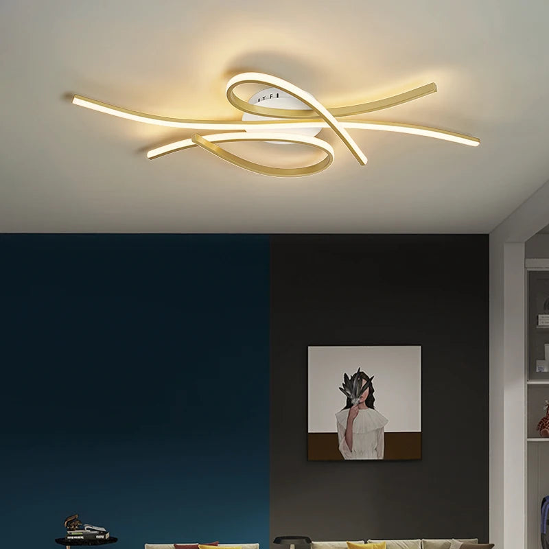 Plafonnier LEDs Or/Noir Maison Nordique