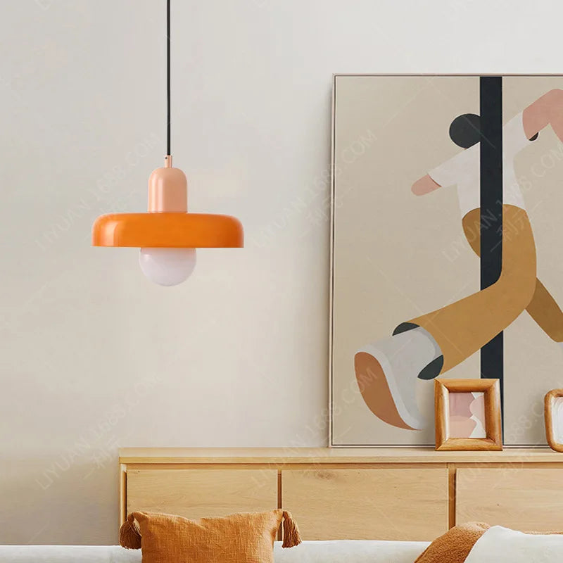 lampe suspendue en verre nordique pour décoration intérieure