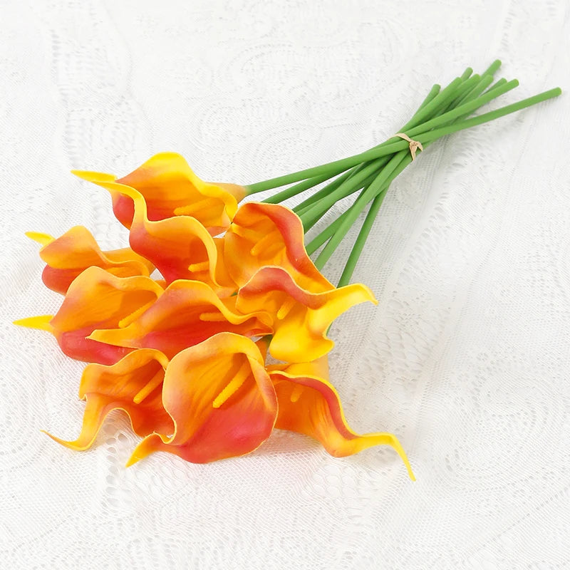 lot de fleurs artificielles lys calla pour mariage et décoration florale - vue 17 sur 23