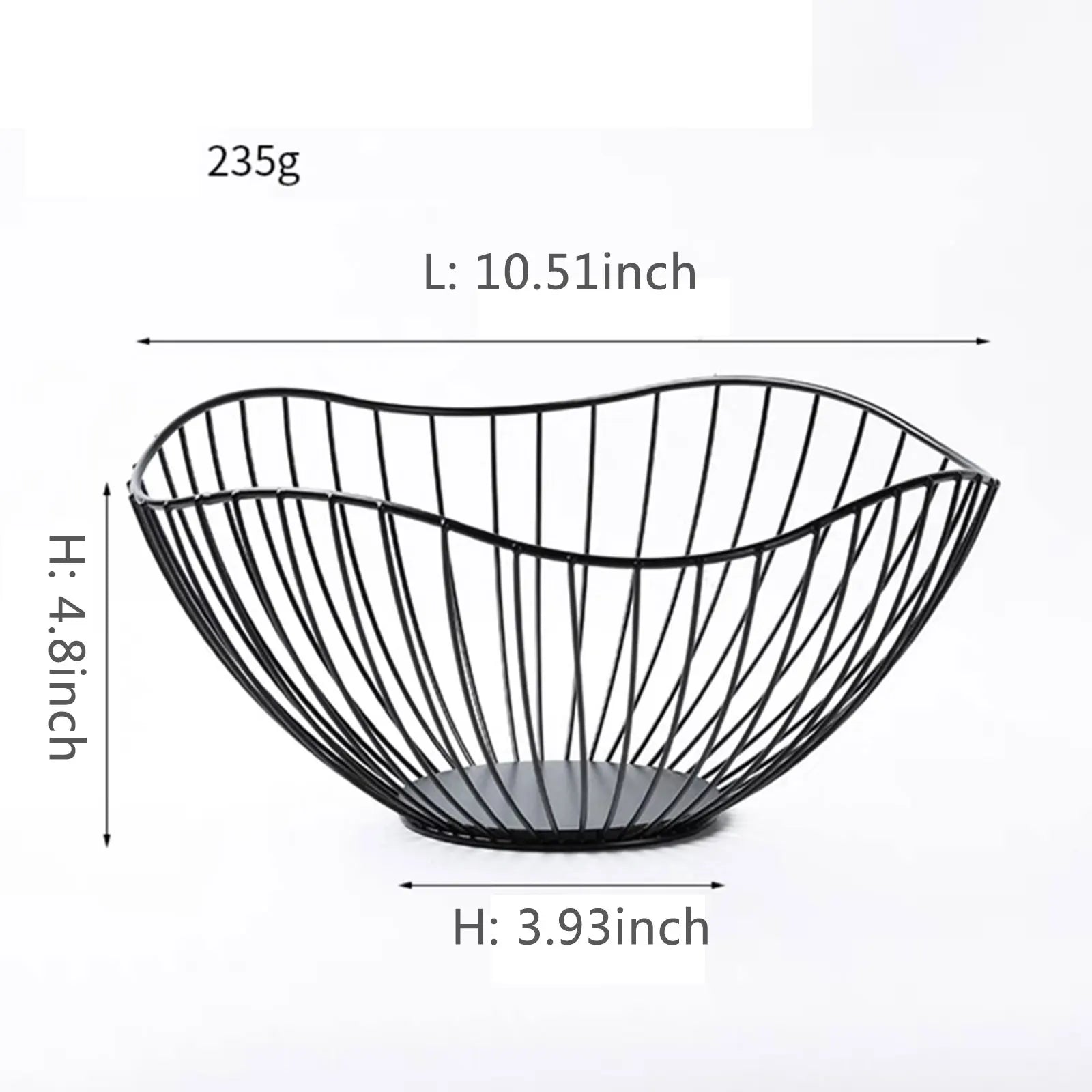 paniers à fruits en métal pour rangement cuisine et desserts - vue 11 sur 14