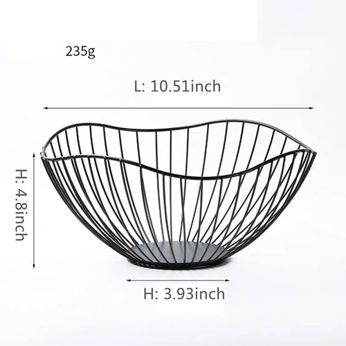 paniers à fruits en métal pour rangement cuisine et desserts - vue 12 sur 14