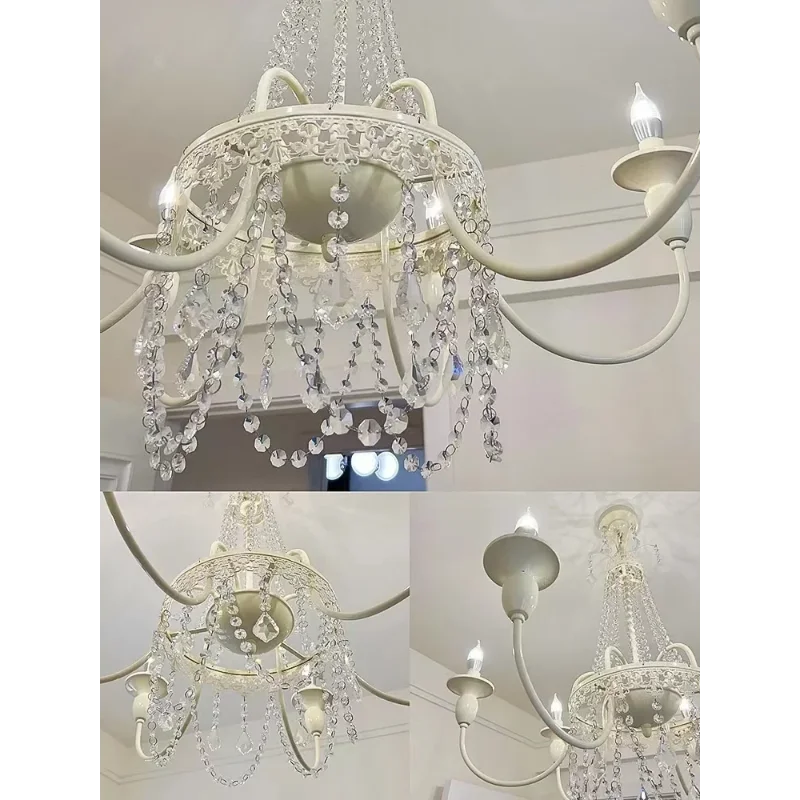 lustre en cristal style français pour chambre de princesse - vue 6 sur 11
