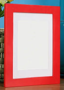 cadre photo en bois avec passe-partout pour montage mural