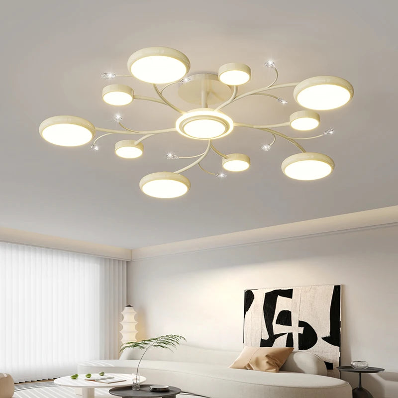 Plafonnier led moderne lumineux pour décoration intérieure suspendu