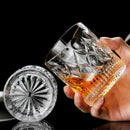 verres en cristal texturé élégants pour table fêtes