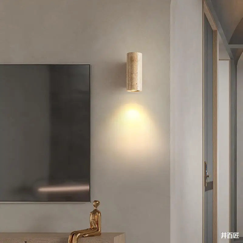 applique murale led en pierre naturelle avec gradation de température - vue 5 sur 8