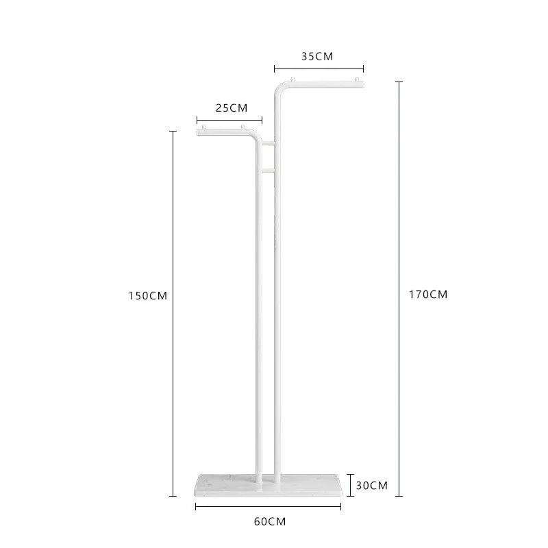 porte-manteau simple au sol pour vêtements d'intérieur et balcon - vue 12 sur 13