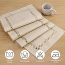 Chemin de table lin ajoure style moderne