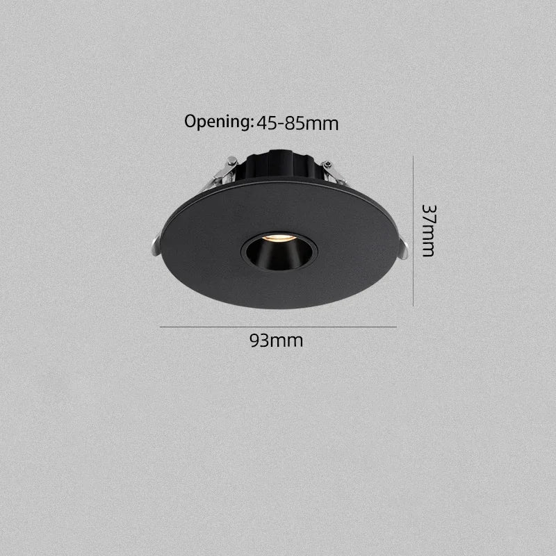 spot led ultra fin pour éclairage d ambiance rond encastré - vue 8 sur 8