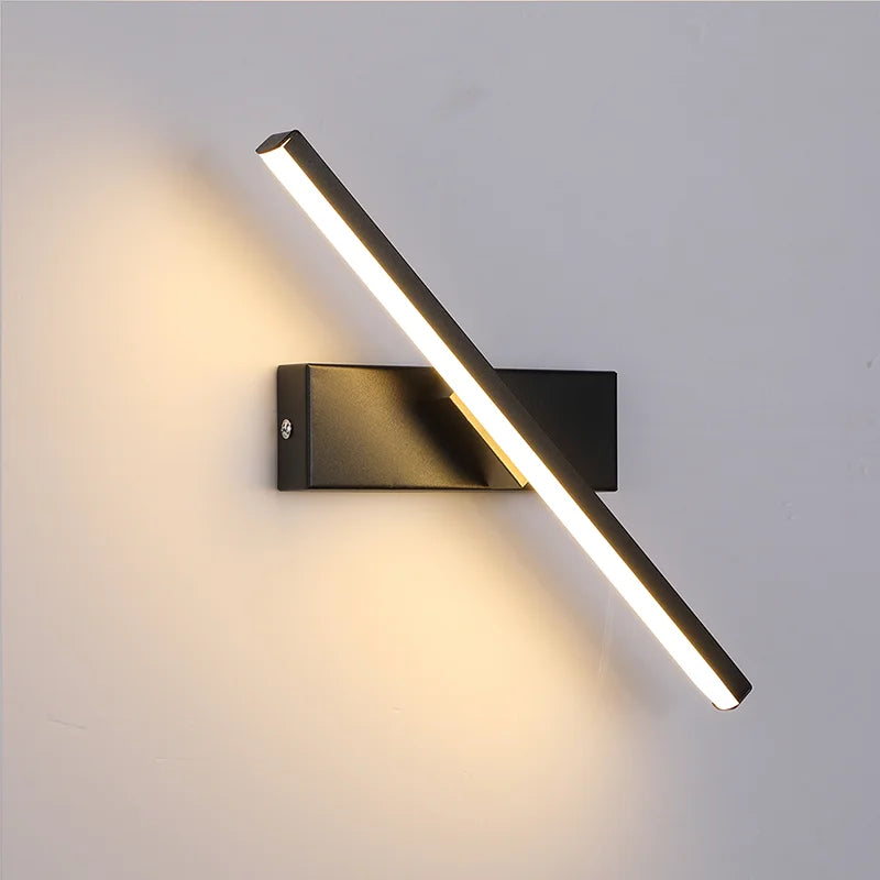 applique murale led moderne minimaliste rotative créative - vue 6 sur 7
