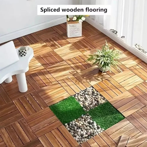 Parquet extérieur clipsable antidérapant imperméable effet bois