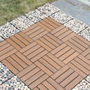 Dalle clipsable bois terrasse balcon extérieur 30cm