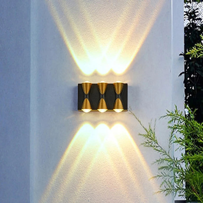 applique murale led télescopique en or noir mat pour décoration - vue 4 sur 8