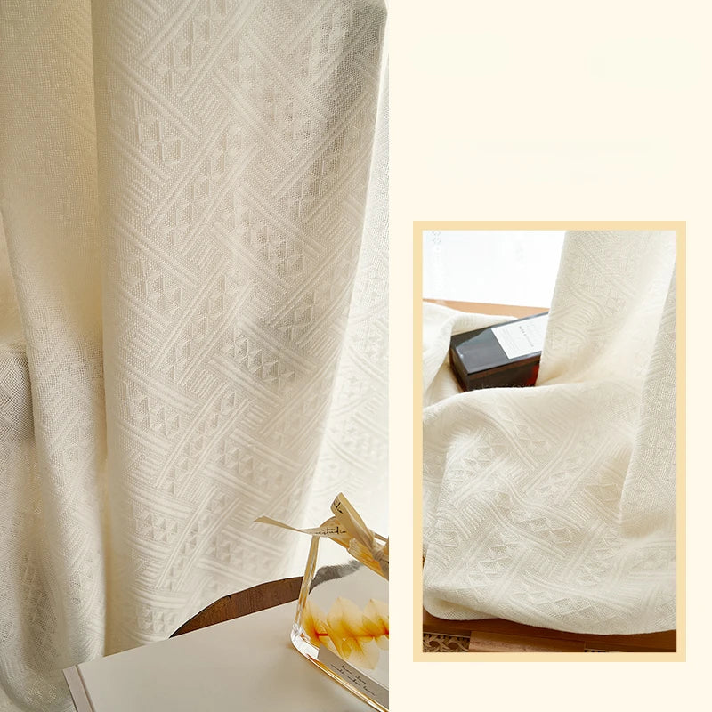 Rideau moderne plissé filtrant lumière salon chambre