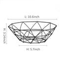 bols de rangement modernes en métal pour collations et fruits