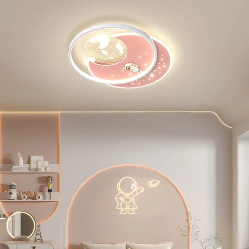 plafonnier moderne créatif pour chambre d'enfant en led - vue 3 sur 18