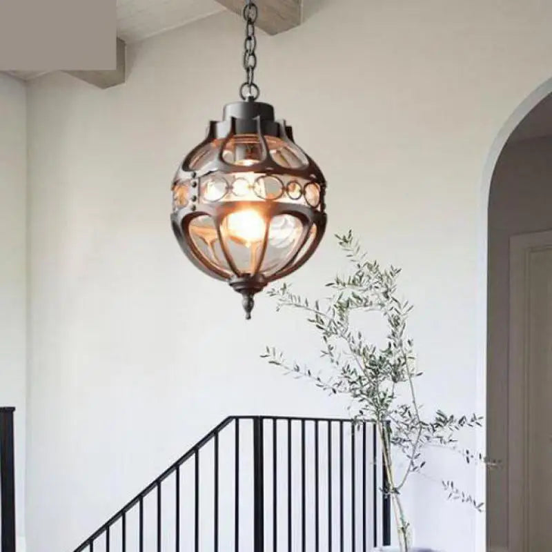 suspension industrielle en verre pour décoration intérieure et extérieure - vue 2 sur 10