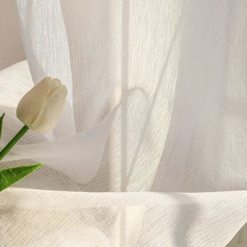 Voilage tulle léger moderne pour fenêtre salon chambre